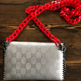 The Wren - Silver GG Vintage Wristlet/Crossbody/Clutch Bag