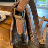 The Downy - Vintage Monogram Caramel Crossbody