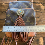 The Parrot - Monogram Crossbody Bag in Tan