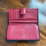 The Junco Wallet - Vintage GG in Heart Red