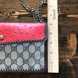 The Crane - Red and Tan GG Vintage Crossbody/Clutch Bag