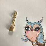 Authentic LV Padlock Purse Charm/Keychain