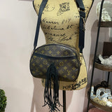 The Dove Crossbody - Vintage Monogram in Black