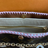 The Swan Crossbody - Vintage Monogram in Blush Pink