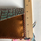 The Wren - Bronze Vernis Vintage Wristlet/Clutch Bag