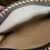 The Junco - Vintage Monogram in Gold Wristlet