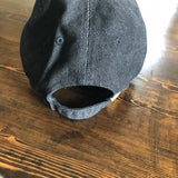 Black Distressed Hat with LV Leather Patch (GREAT FOR MEN!)