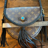 The Dove - Vintage Monogram Black Crossbody