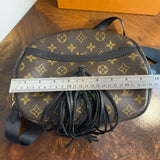 The Dove Crossbody - Vintage Monogram in Black