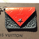 Red Vernis Vintage Card Holder/Key Chain