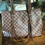 The Heron - Vintage Damier Ebene Shoulder Bag