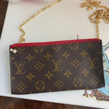 The Junco Crossbody - Vintage Monogram in Red