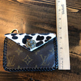 Leopard Print Vintage Card Holder/Key Chain