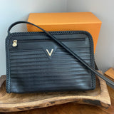 The Swan Crossbody - Vintage Valentino in Black