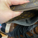 The Dove Crossbody - Vintage Monogram in Black