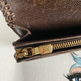 The Junco Bifold Short Wallet - Vintage Damier in Brown