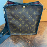 The Stork Crossbody Tote in Black Monogram