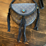 The Dove - Vintage Monogram Black Crossbody