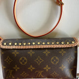 The Junco - Vintage Monogram in Vachetta Crossbody Bag