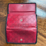 The Junco Wallet - Vintage GG in Heart Red