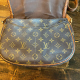 The Downy - Vintage Monogram Caramel Crossbody