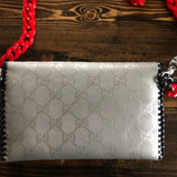 The Wren - Silver GG Vintage Wristlet/Crossbody/Clutch Bag