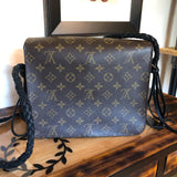 The Quail Crossbody in Black Monogram