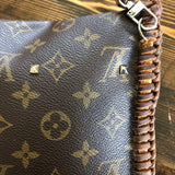 The Peacock Messenger - Chocolate Hair-on-Hide Monogram