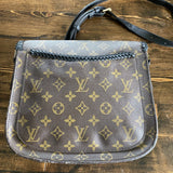 The Swift - Vintage Monogram Black Crossbody (2 straps!)