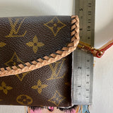 The Junco - Vintage Monogram in Vachetta Crossbody Bag