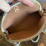 The Junco Crossbody Bag - Vintage Monogram with Heart