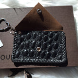 Black Vintage Card Holder/Key Chain