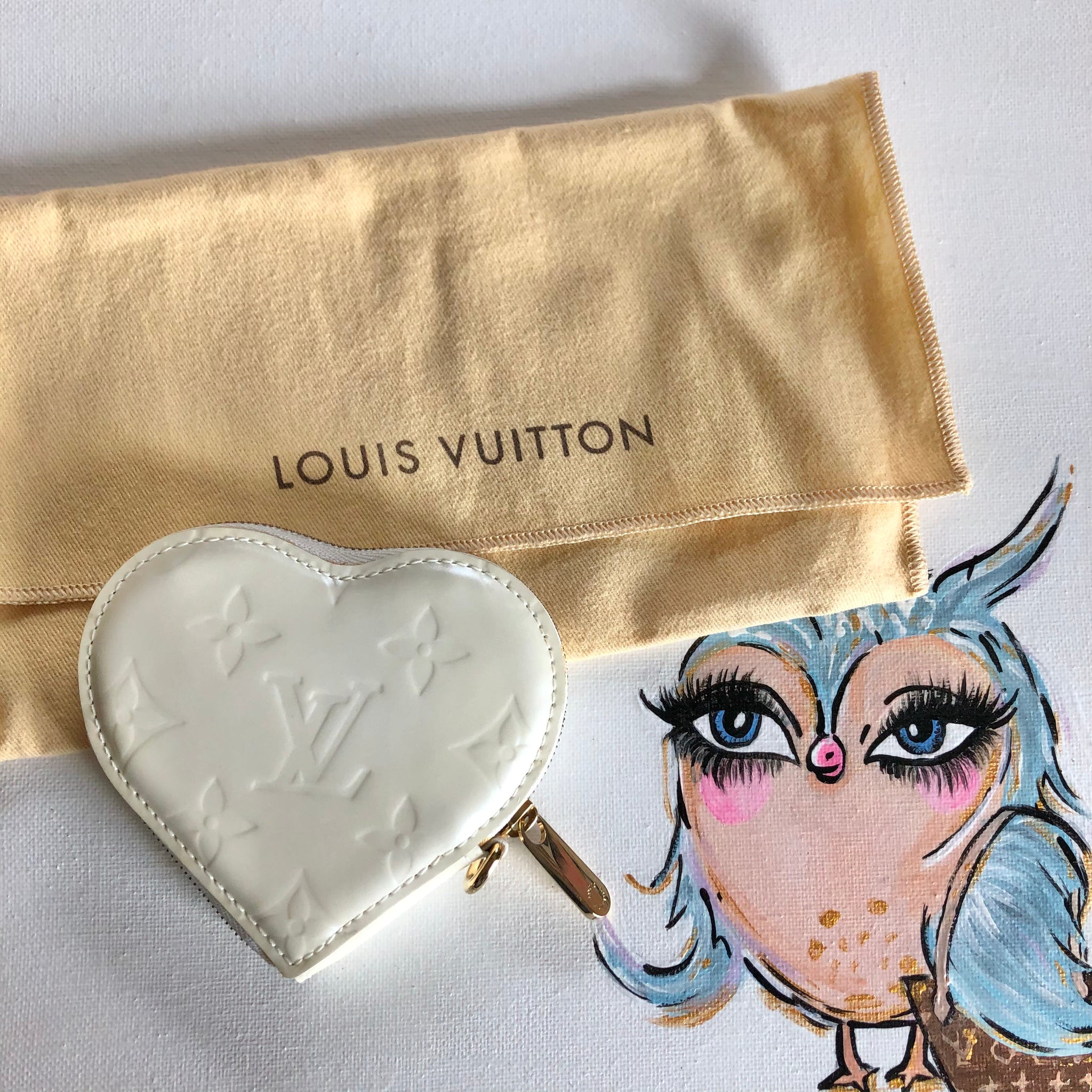 Bags, Louis Vuitton Vernis Heart Coin Purse