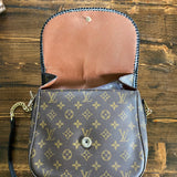 The Swift - Vintage Monogram Black Crossbody (2 straps!)