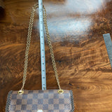 The Canvasback Shoulder/Crossbody Bag - Vintage Damier in Brown