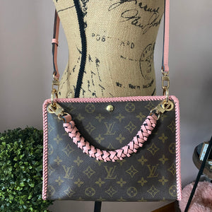 The Swan Crossbody - Vintage Monogram in Pale Pink