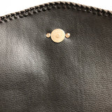 The Peacock Messenger - Black Beauty Hair-on-Hide and Monogram