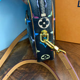 The Junco Crossbody Bag - Vintage Multicolor in Black