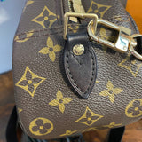 The Dove Crossbody - Vintage Monogram in Black