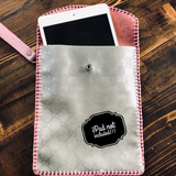 The Ibis iPad/Tablet Holder/Wristlet in Silver GG