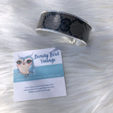 Silver-Toned Adjustable Bracelet Cuff for larger wrist