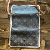 The Junco Wallet Crossbody - Vintage Monogram in Vachetta