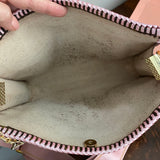 The Swan Crossbody Bag - Vintage Monogram in Blush Pink