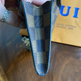 The Junco Wristlet - Vintage Damier Ebene in Black