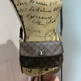 The Junco - Vintage Damier/Monogram Mix Crossbody Bag