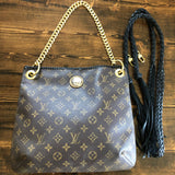 The Lark Crossbody in Black Monogram