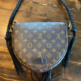 The Dove - Vintage Monogram Black Crossbody