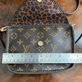 The Falcon with Sides - Monogram Crossbody in Chocolate