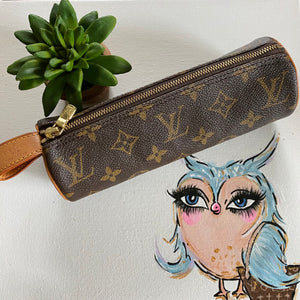 The Pencil / Makeup Pouch in Monogram