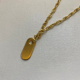 GG Zipper Pull on Gold-Filled Mariner Necklace